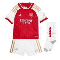 Camisa de time de futebol Arsenal Gabriel Jesus #9 Replicas 1º Equipamento Infantil 2023-24 Manga Curta (+ Calças curtas)